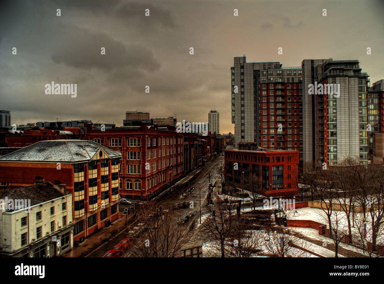 Leeds Stadtbild Stockfoto