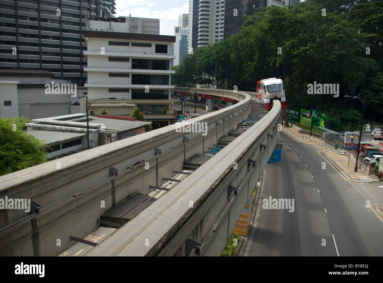 Einschienenbahn in Kuala Lumpur, Malaysia Stockfoto