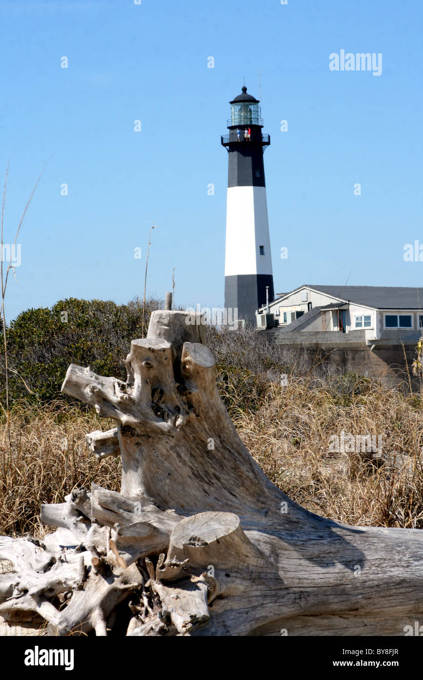 Historic Tybee Island Leuchtturm in der Nähe von Savannah Georgia. Stockfoto