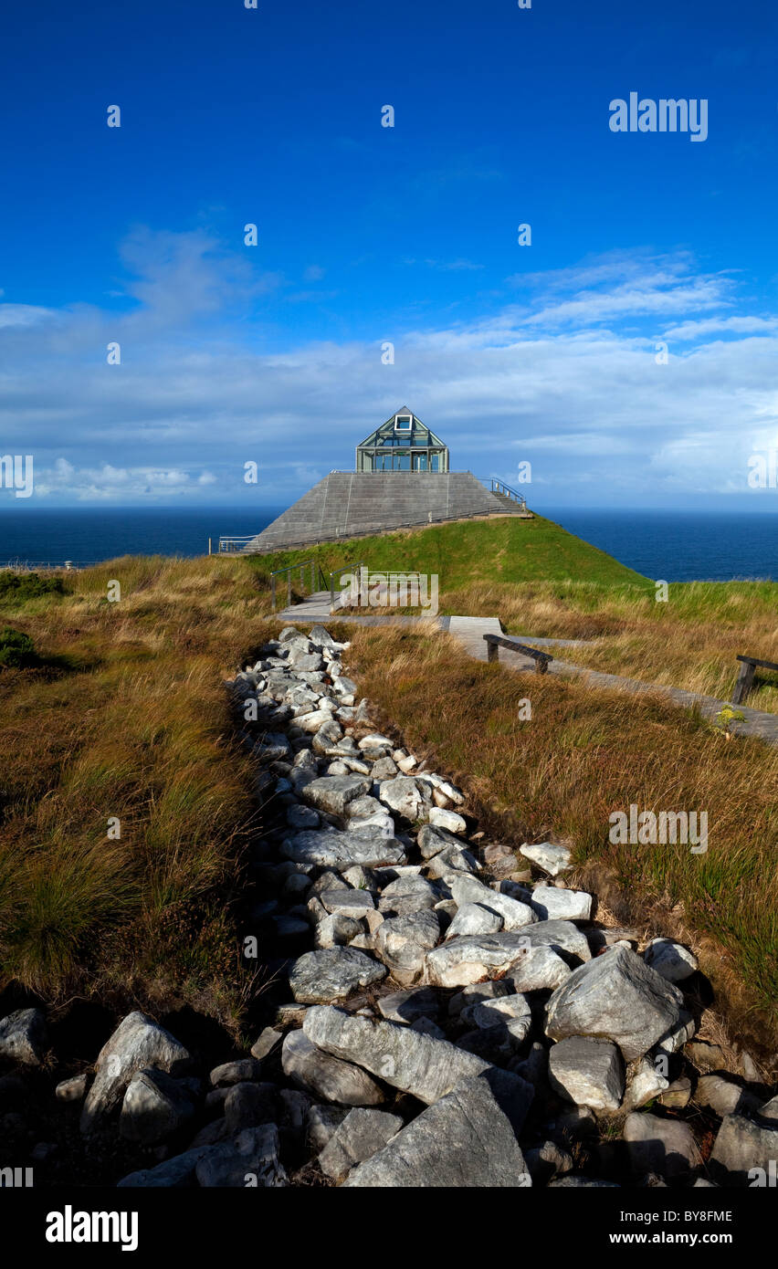 Award Winning Besucherzentrum in den Ceida Fields, eine 5.000 Jahre alte Feld System von Steinmauern, County Mayo, Irland Stockfoto