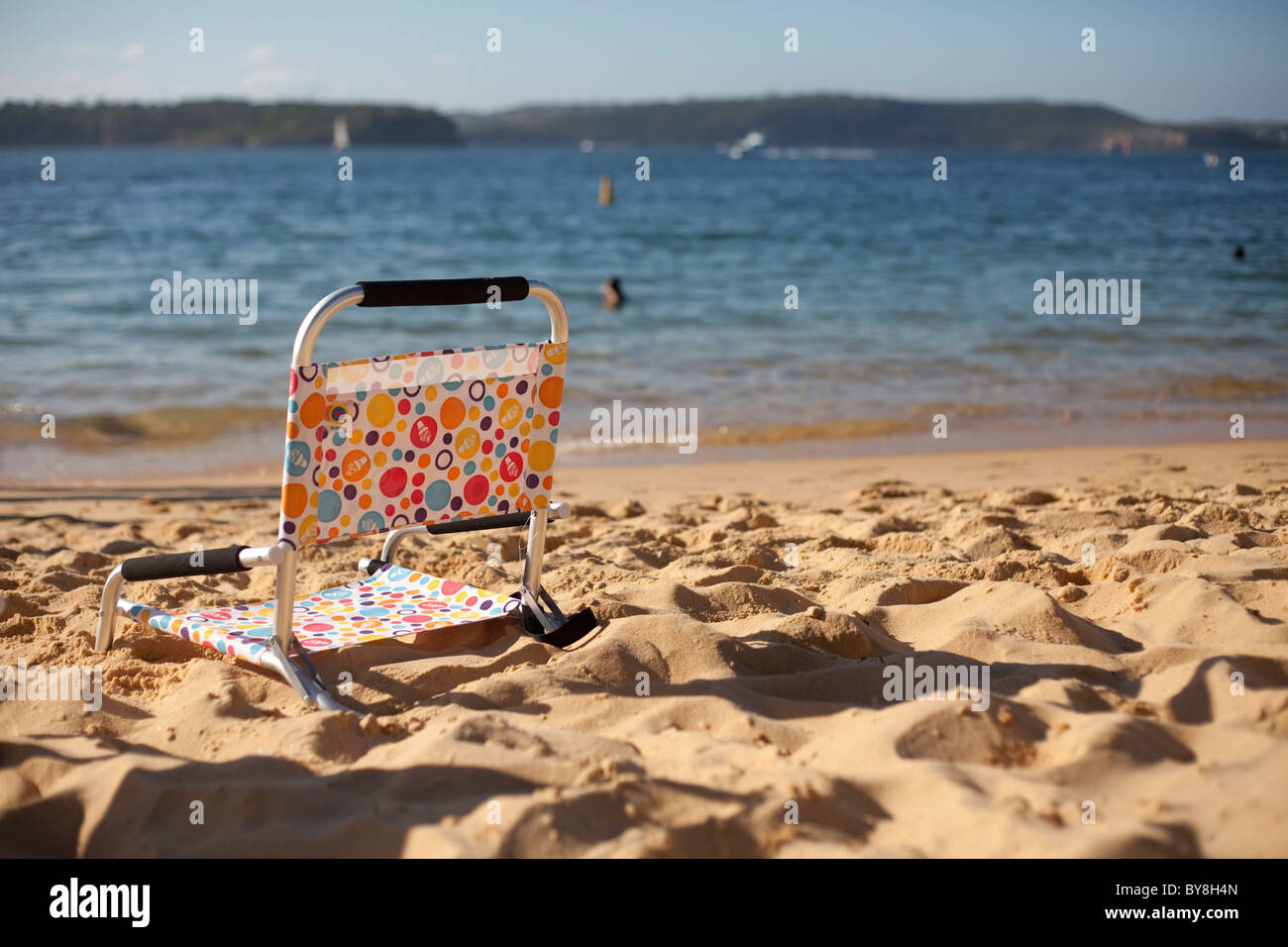 Bunten Strandkorb am Watsons Bay Beach in Sydney, Australien Stockfoto