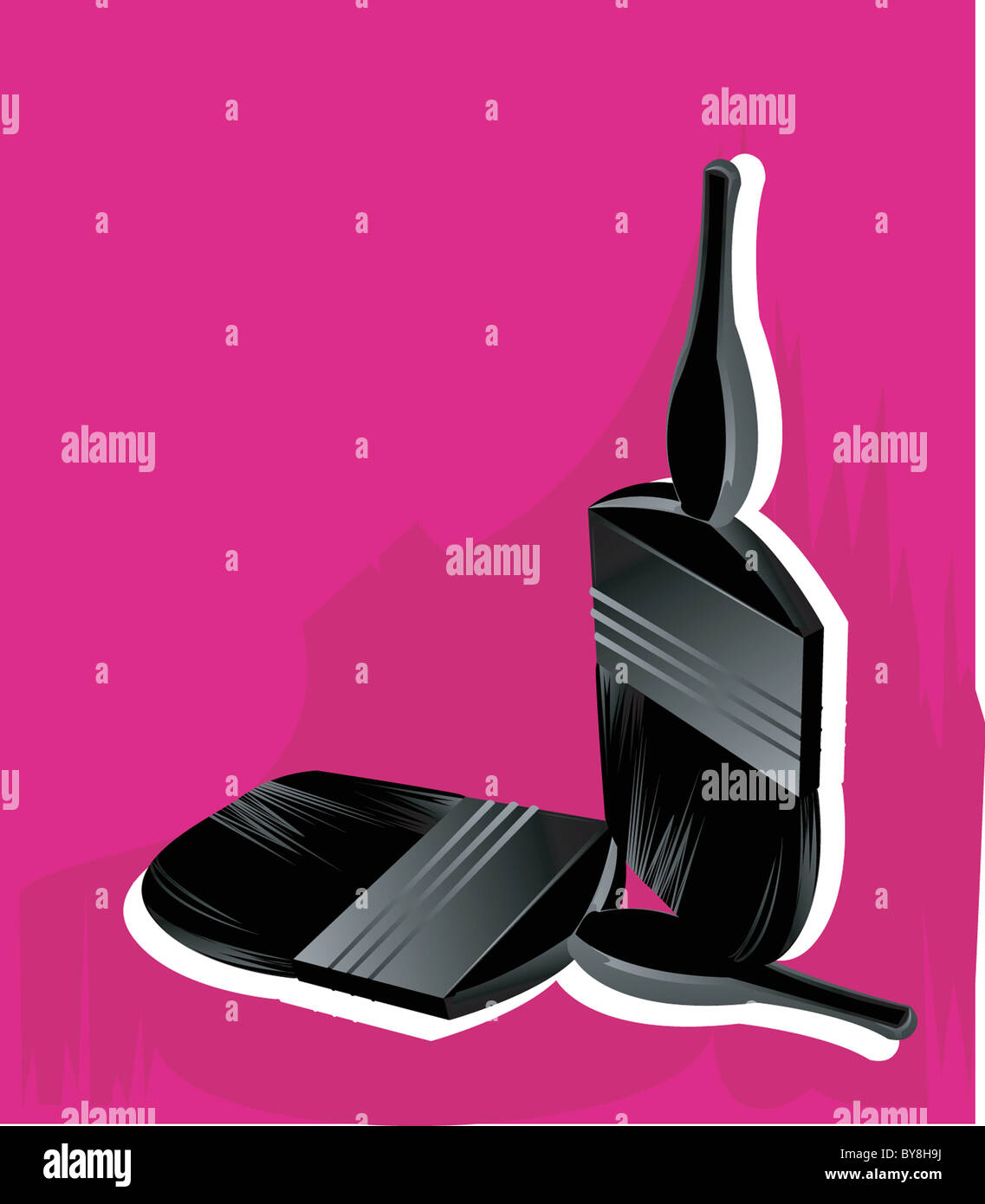 Zwei Bürsten Stockfoto