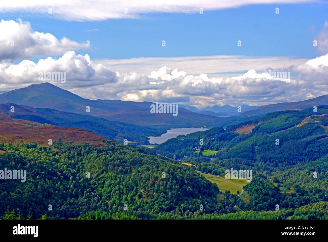 UK Schottland Tayside Perthshire The Tummel Tal im Sommer Stockfoto