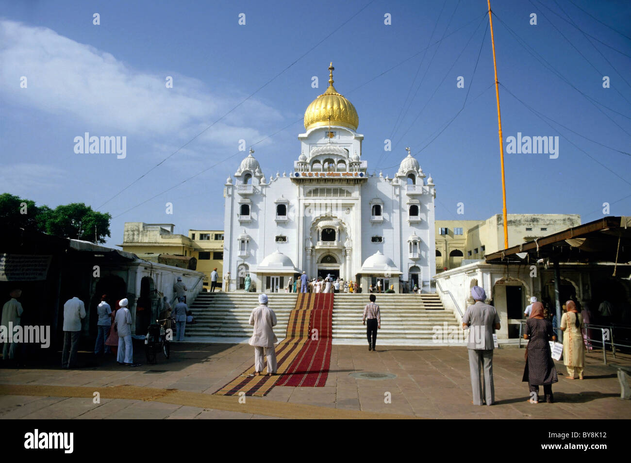 Ein Sikh-Tempel, Delhi, Indien Stockfoto