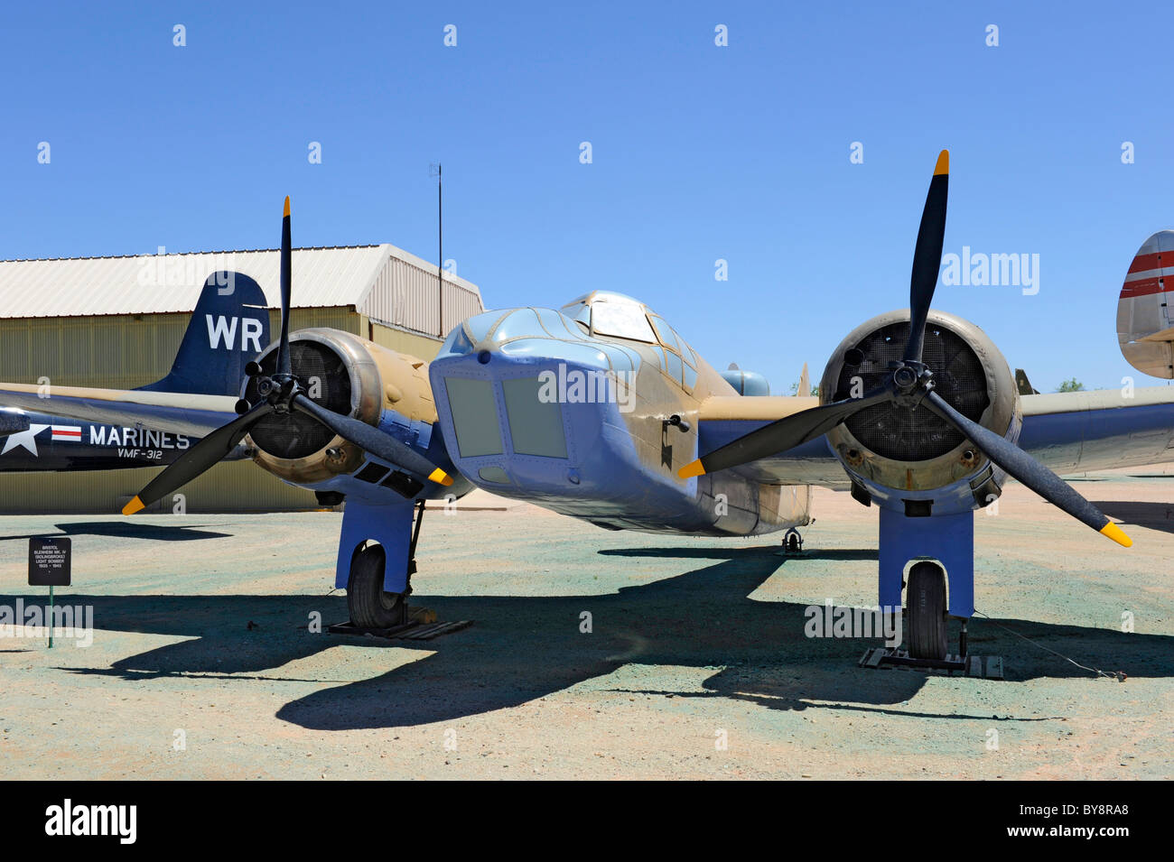 Pima Air & Raumfahrtmuseum Tucson Arizona Bristol Blenheim MK IV Licht Bomber 1935-45 Stockfoto