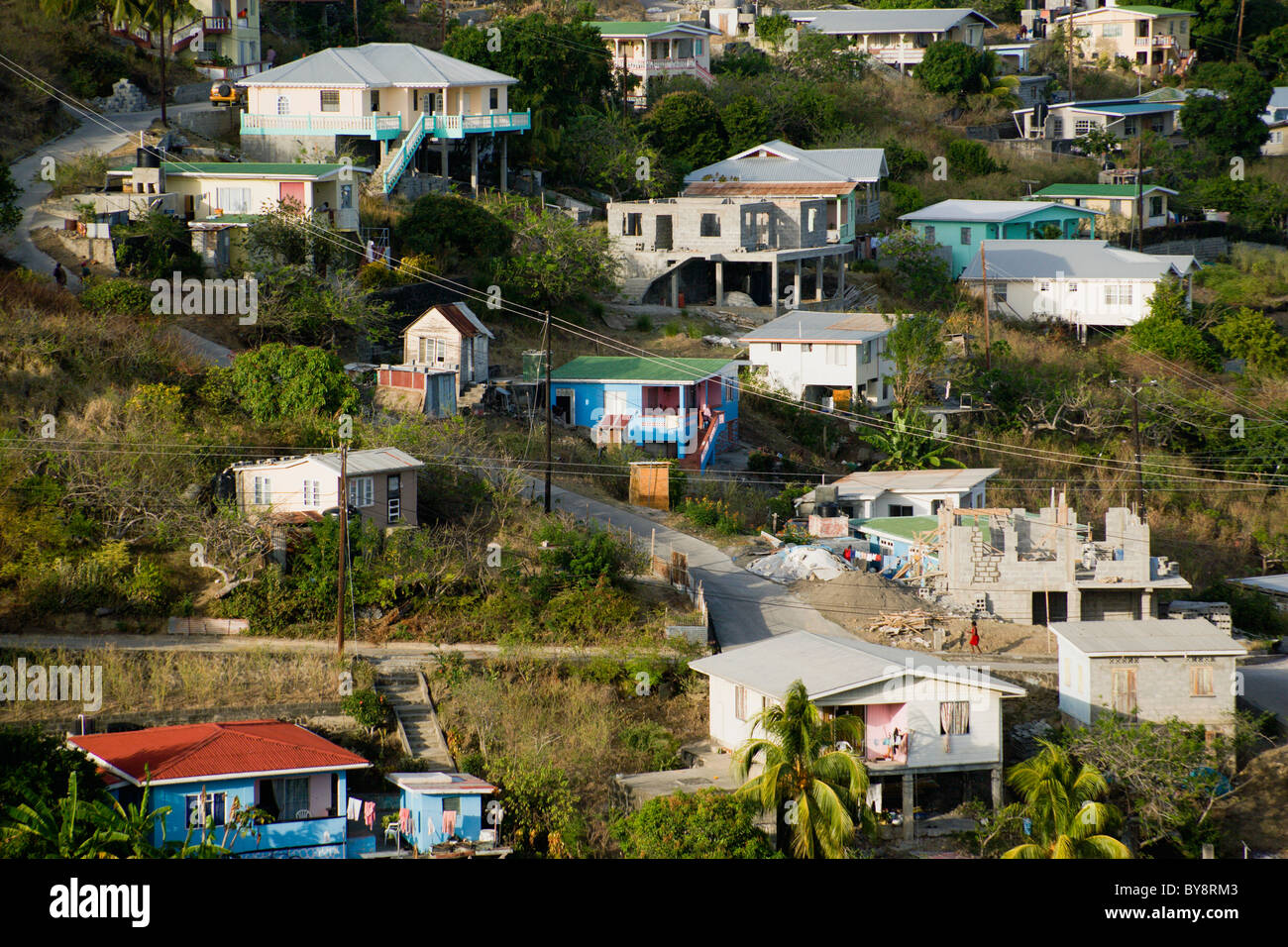 St. Vincent und die Grenadinen Karibik Bequia Insel Hamilton Dorf Hang