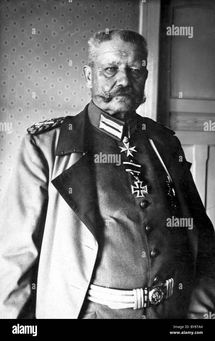 PAUL von HINDENBURG (1847-1934) deutscher General in WWI und Bundespräsident der Bundesrepublik Deutschland von 1925 bis 1934 Stockfoto