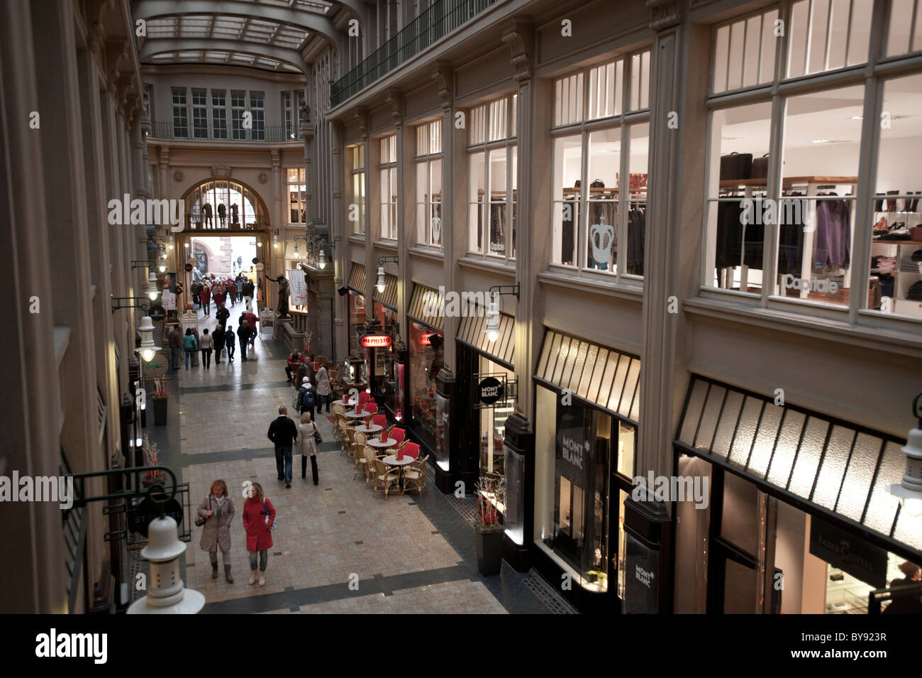 Madler Passage in Leipzig, Sachsen, Deutschland, Europa Stockfoto