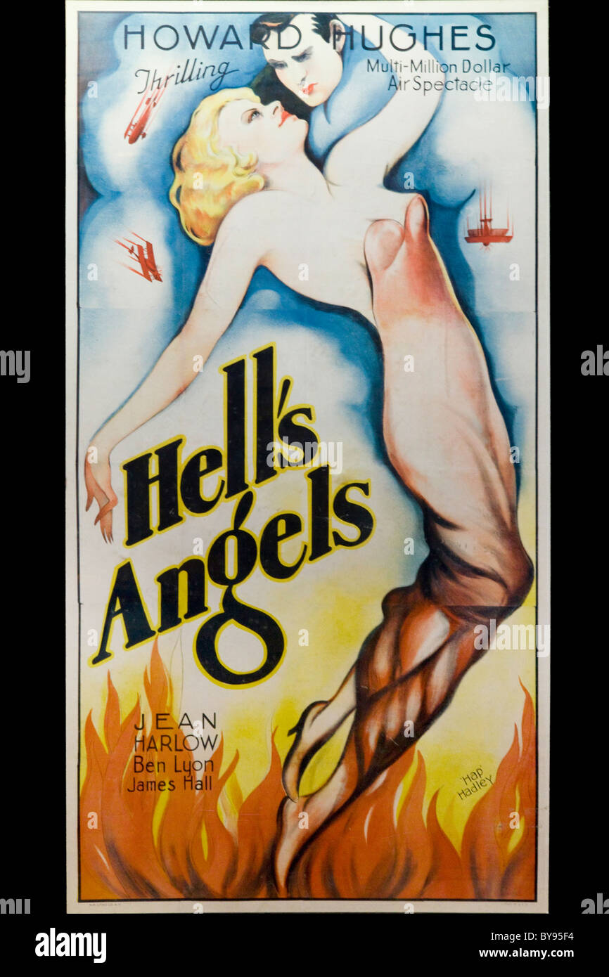 Vintage theatralische Plakat für Howard Hughes "Hells Angels" 1930 - USA Stockfoto