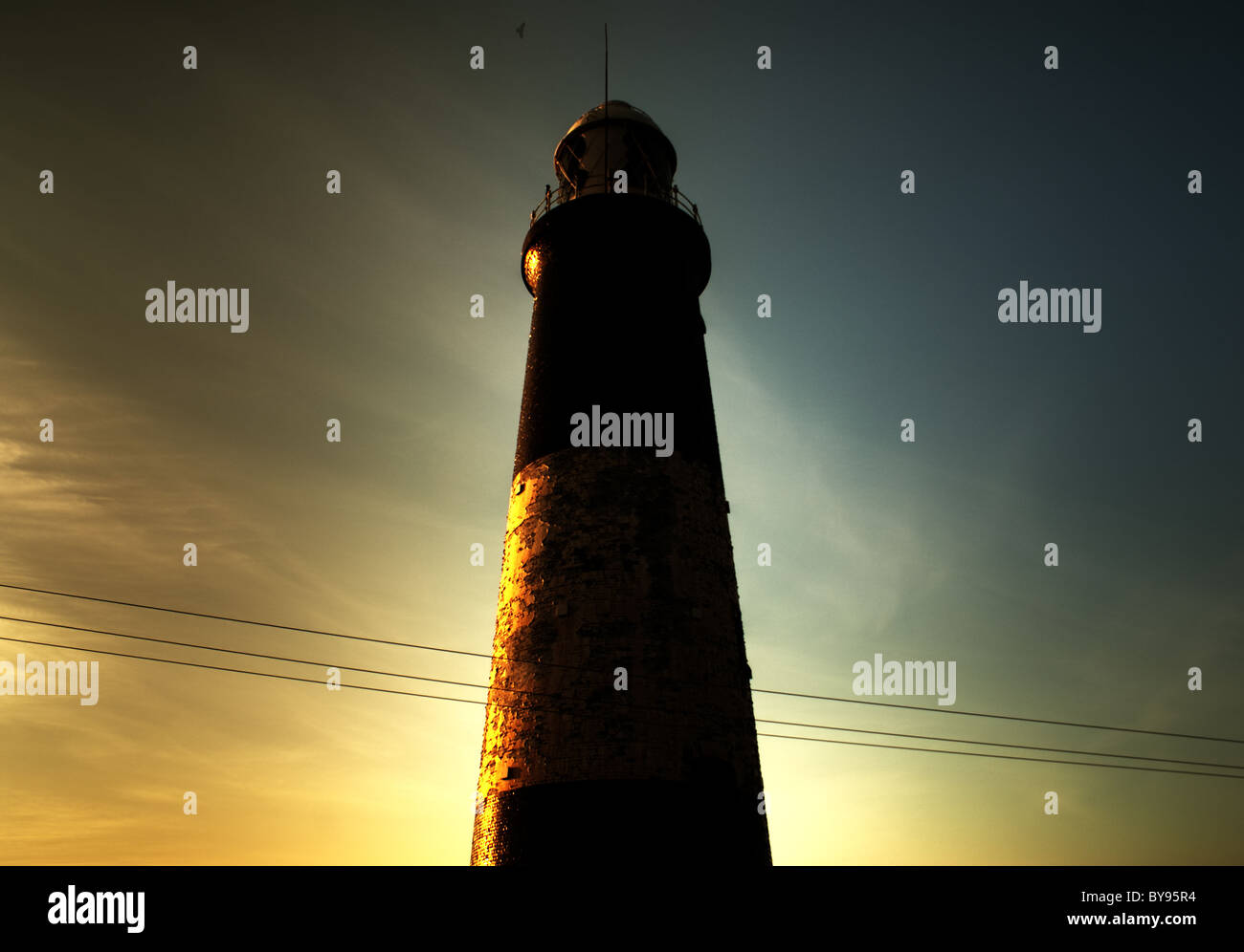 Spurn Point Lighthouse Stockfoto