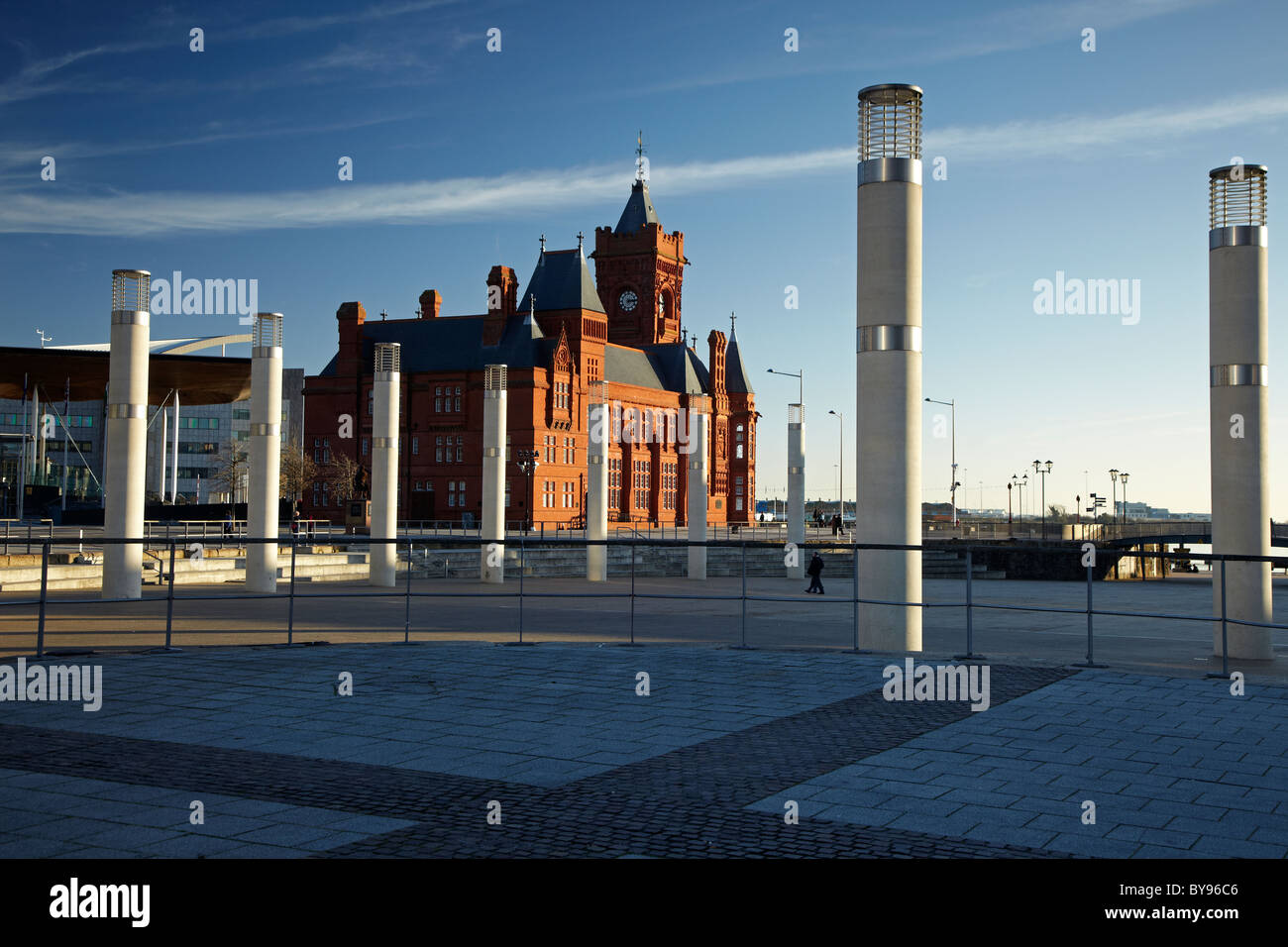 Pierhead Gebäude, Bucht von Cardiff, Wales, UK Stockfoto