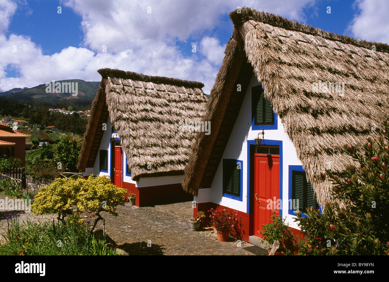 Casa de Colmo in Santana, Madeira, Portugal Stockfoto