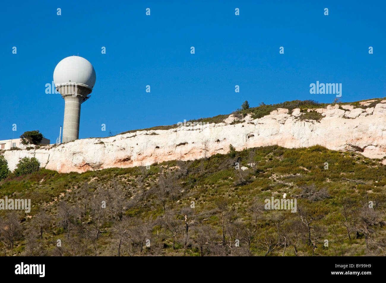 Boule De Vitrolles Radar De Vitrolles Weather radar tower france -Fotos und -Bildmaterial in hoher Auflösung –  Alamy
