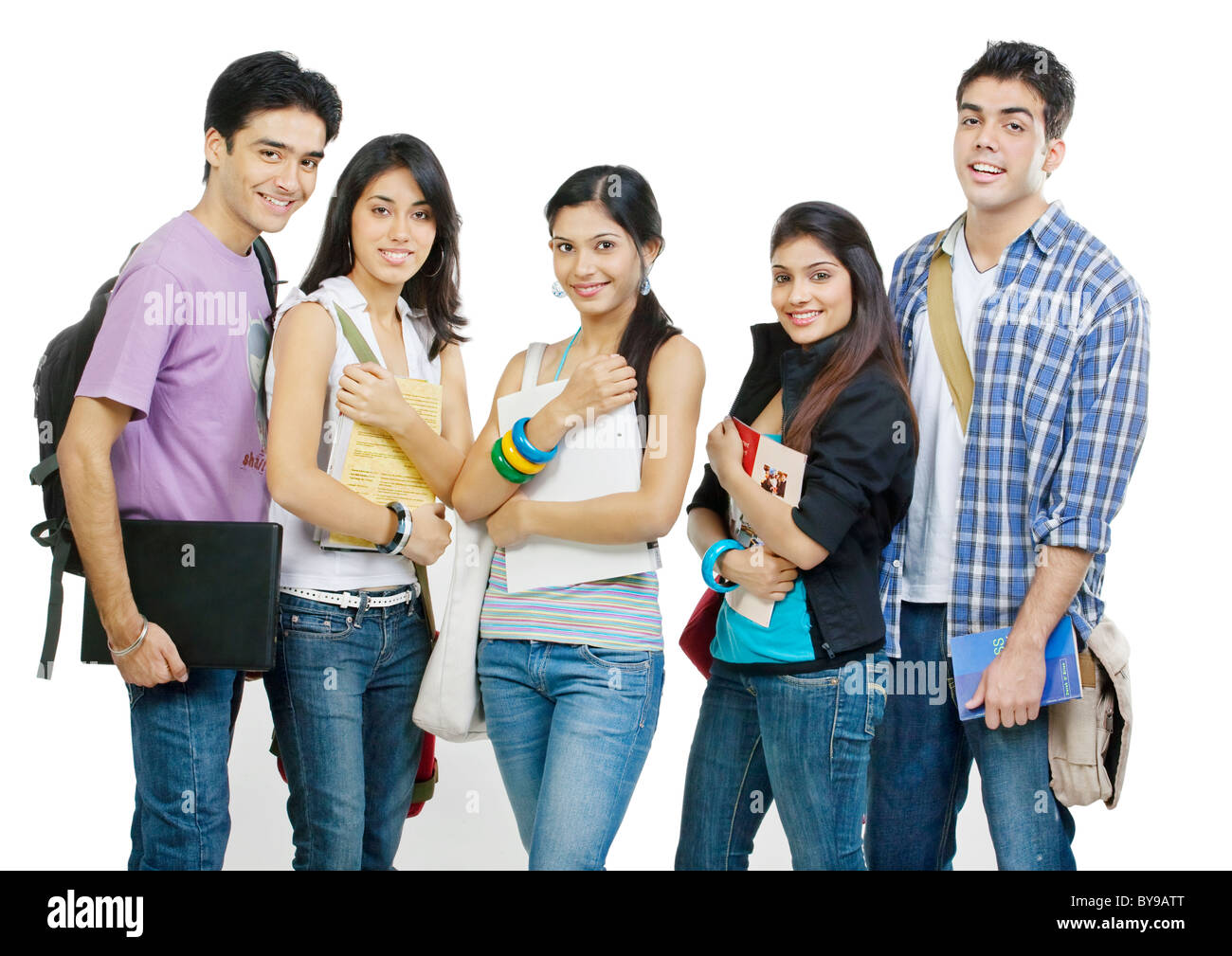 College-Studenten posiert Stockfoto
