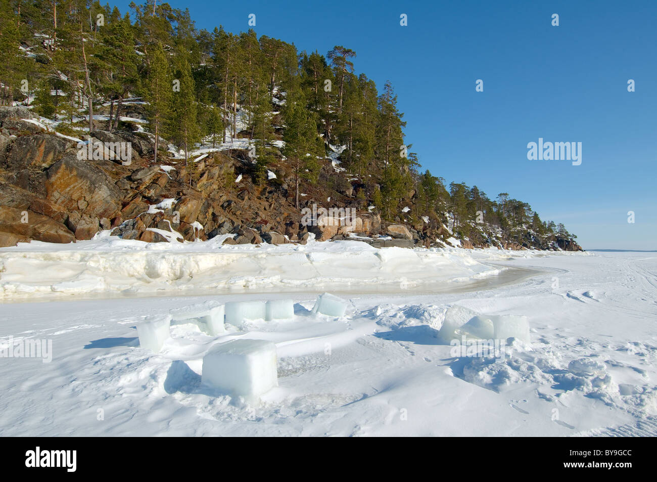 Landschaft von Arktis Stockfoto