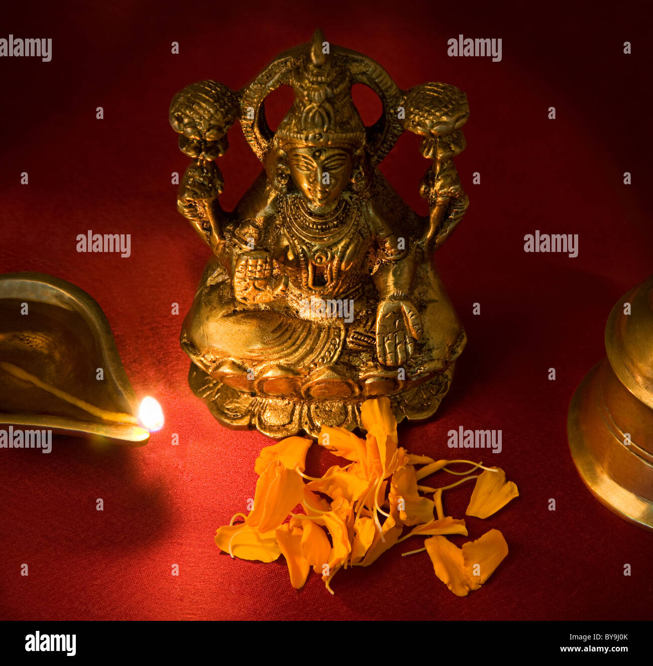 Lakshmi-idol Stockfoto