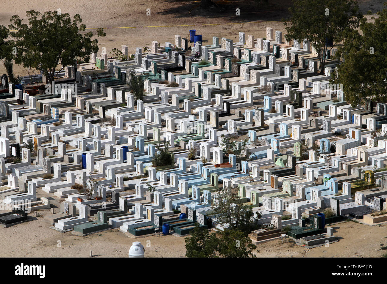Dubai-Friedhof Stockfoto