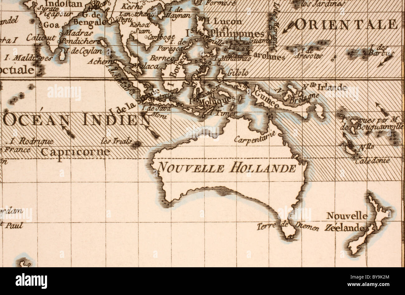 Deutschland ca. 1760. Mercator-Projektion. Stockfoto