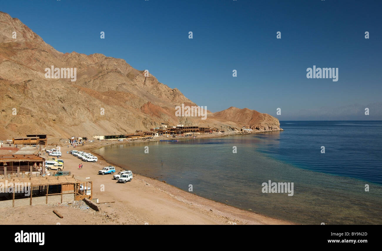 Blue Hole tauchen Lage, Dahab, Rotes Meer, Ägypten, Afrika Stockfoto