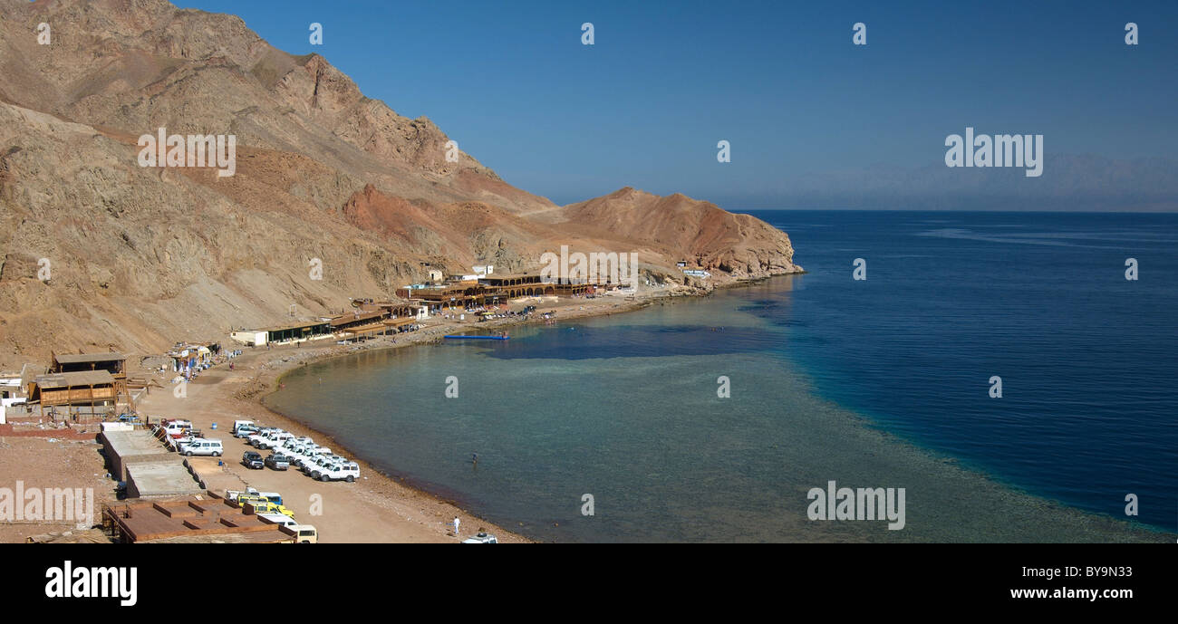 Blue Hole tauchen Lage, Dahab, Rotes Meer, Ägypten, Afrika Stockfoto