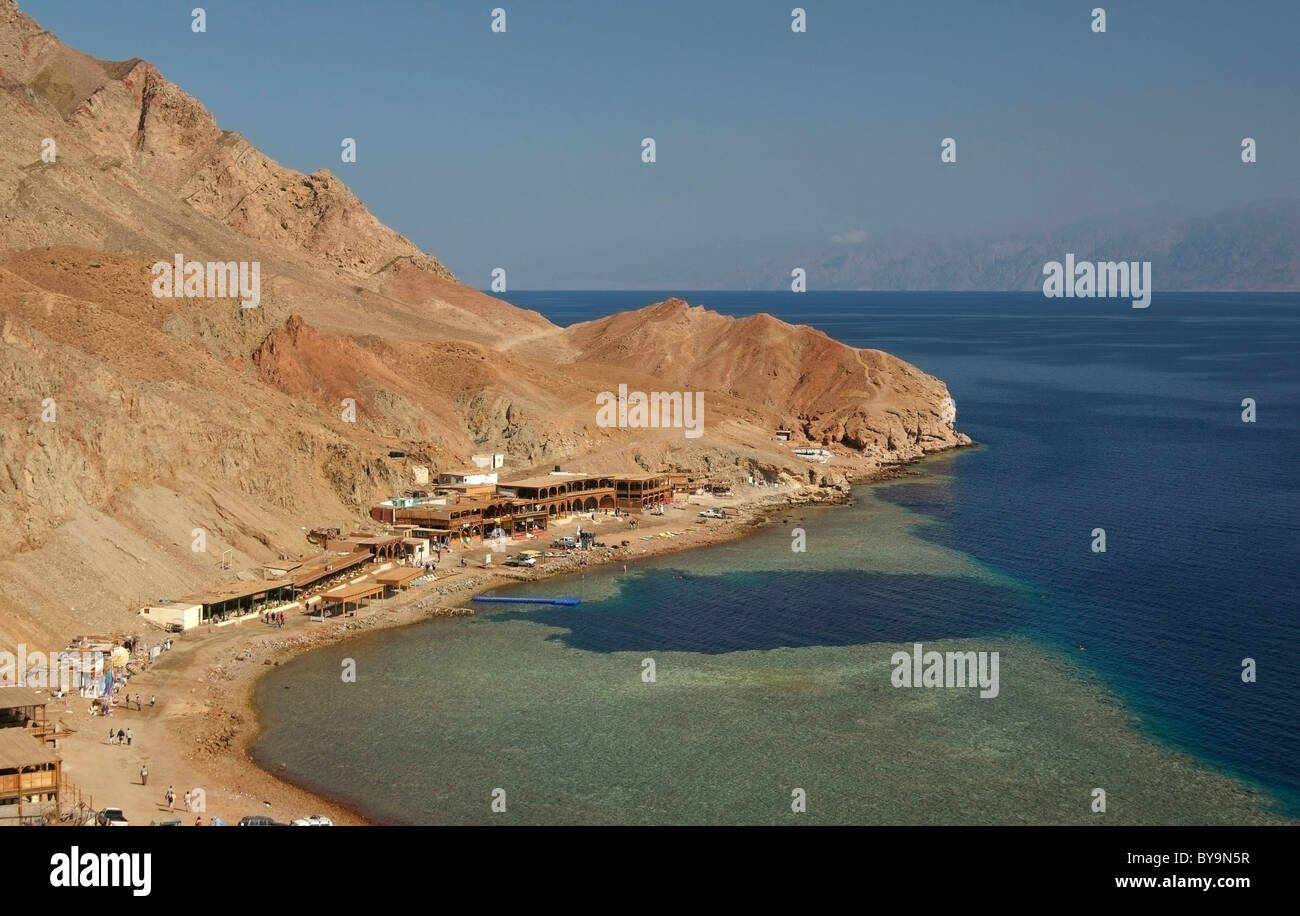Blue Hole tauchen Lage, Dahab, Rotes Meer, Ägypten, Afrika Stockfoto
