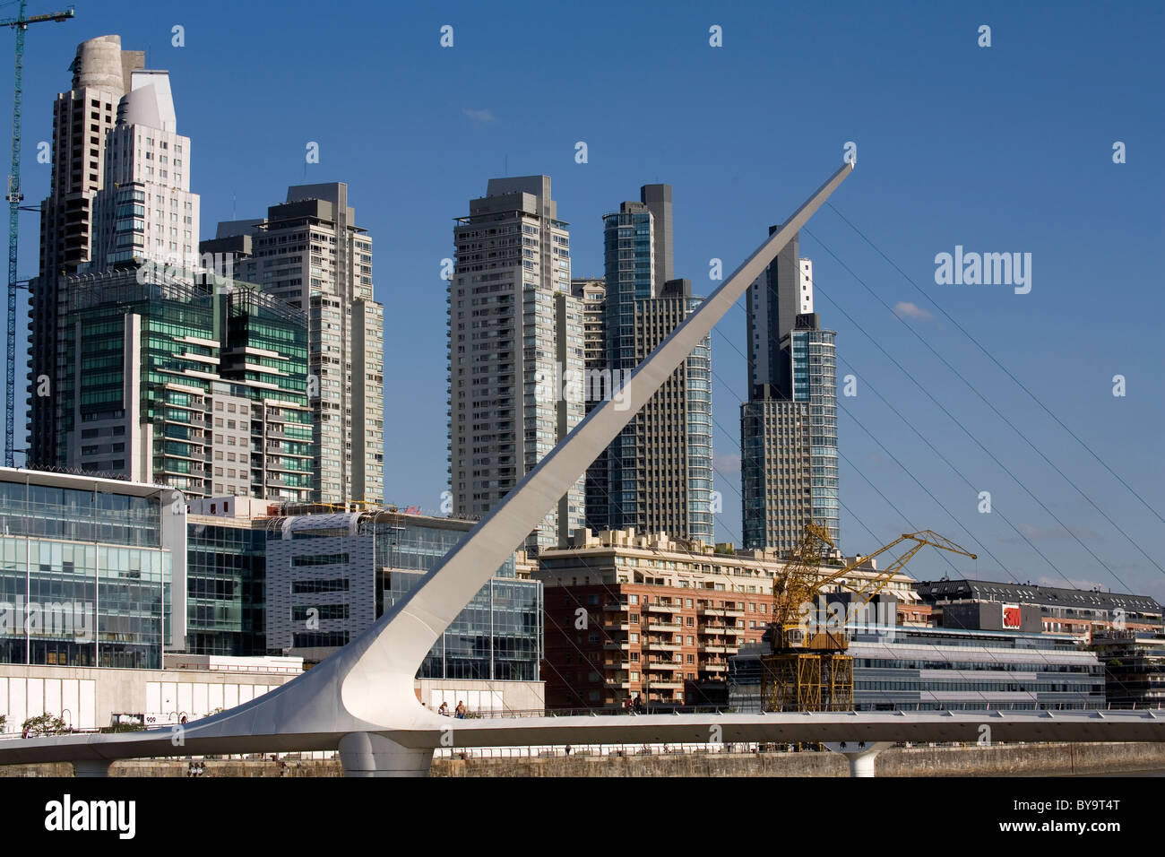 Brücke Puente De La Mujer von der Frauen-Buenos Aires-Argentinien Stockfoto