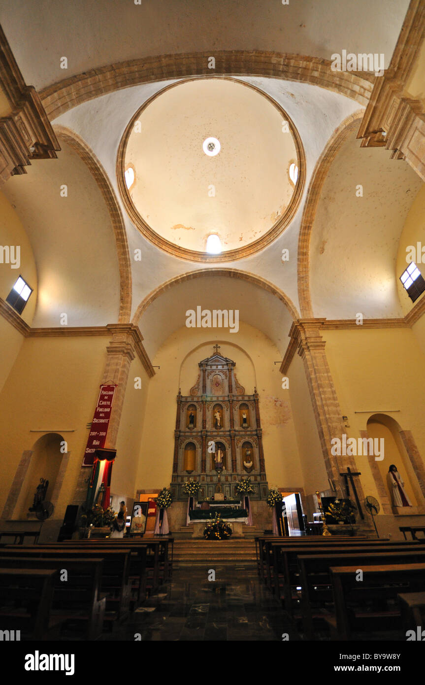 Kathedrale San Gervasio Valladolid Yucatan Mexiko Stockfoto