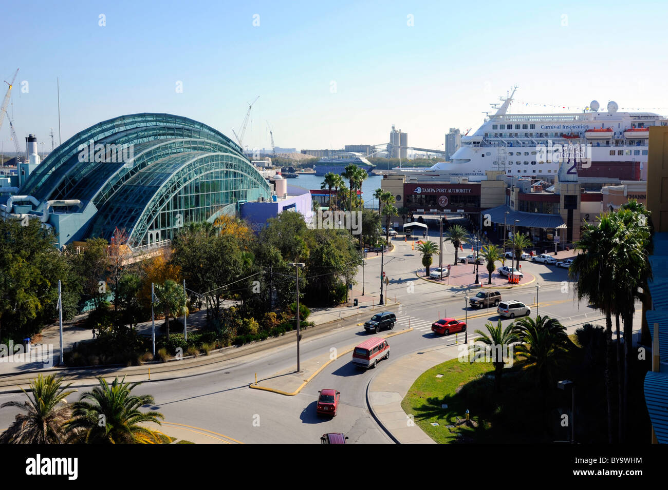 Das Florida Aquarium Downtown Tampa Florida Stockfoto