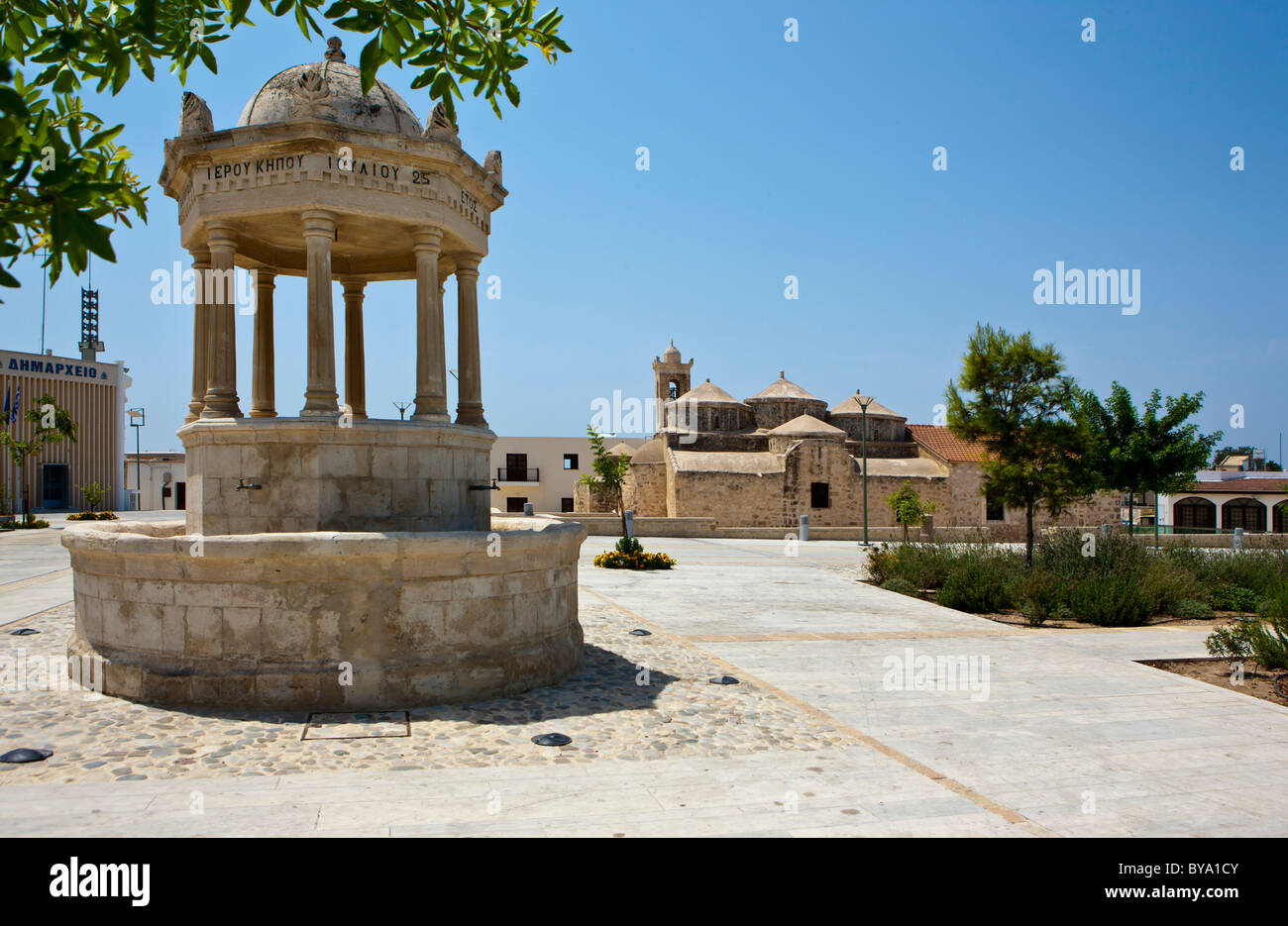 Agia Paraskevi Kirche, auch genannt Ayia Paraskevi, Yeroskipou, UNESCO-Weltkulturerbe, Südzypern Stockfoto