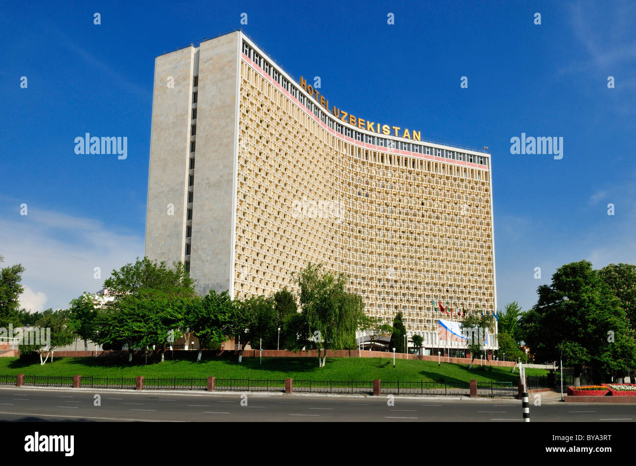 Hotel Usbekistan Amir Temur Platz in Taschkent, Usbekistan, Zentralasien Stockfoto