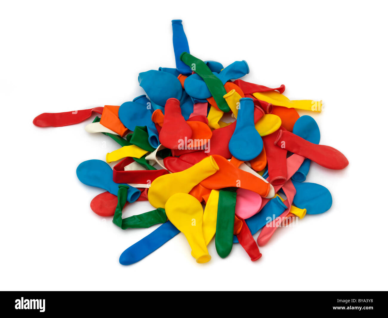 Ein Haufen bunt Party Ballons Stockfoto