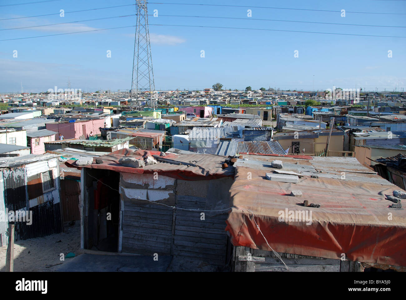 Township in Südafrika Stockfoto