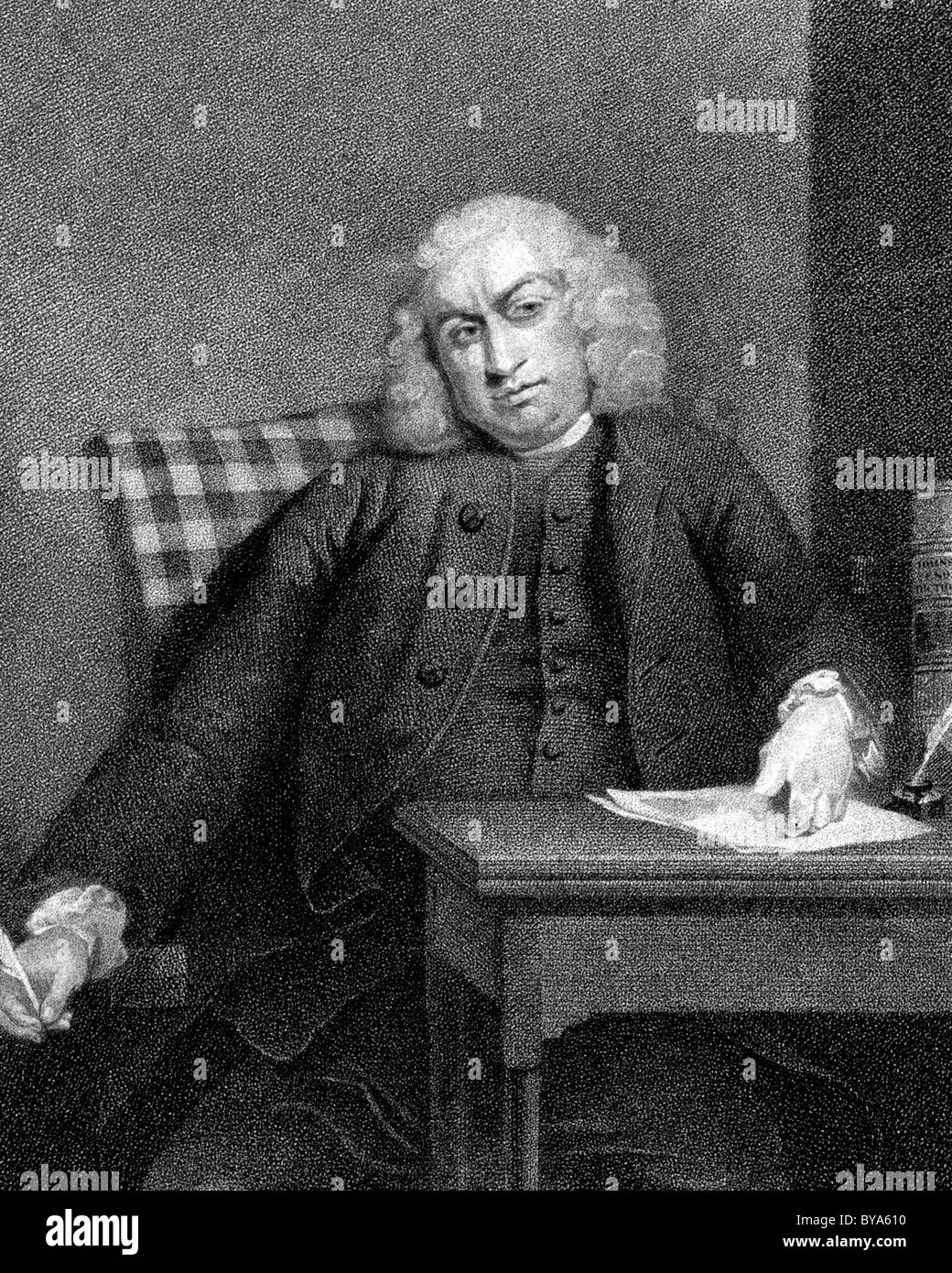 SAMUEL JOHNSON (1709-1784) britischen Autor, Dichter, Lexikograph und Biograph ca. 1773 Stockfoto