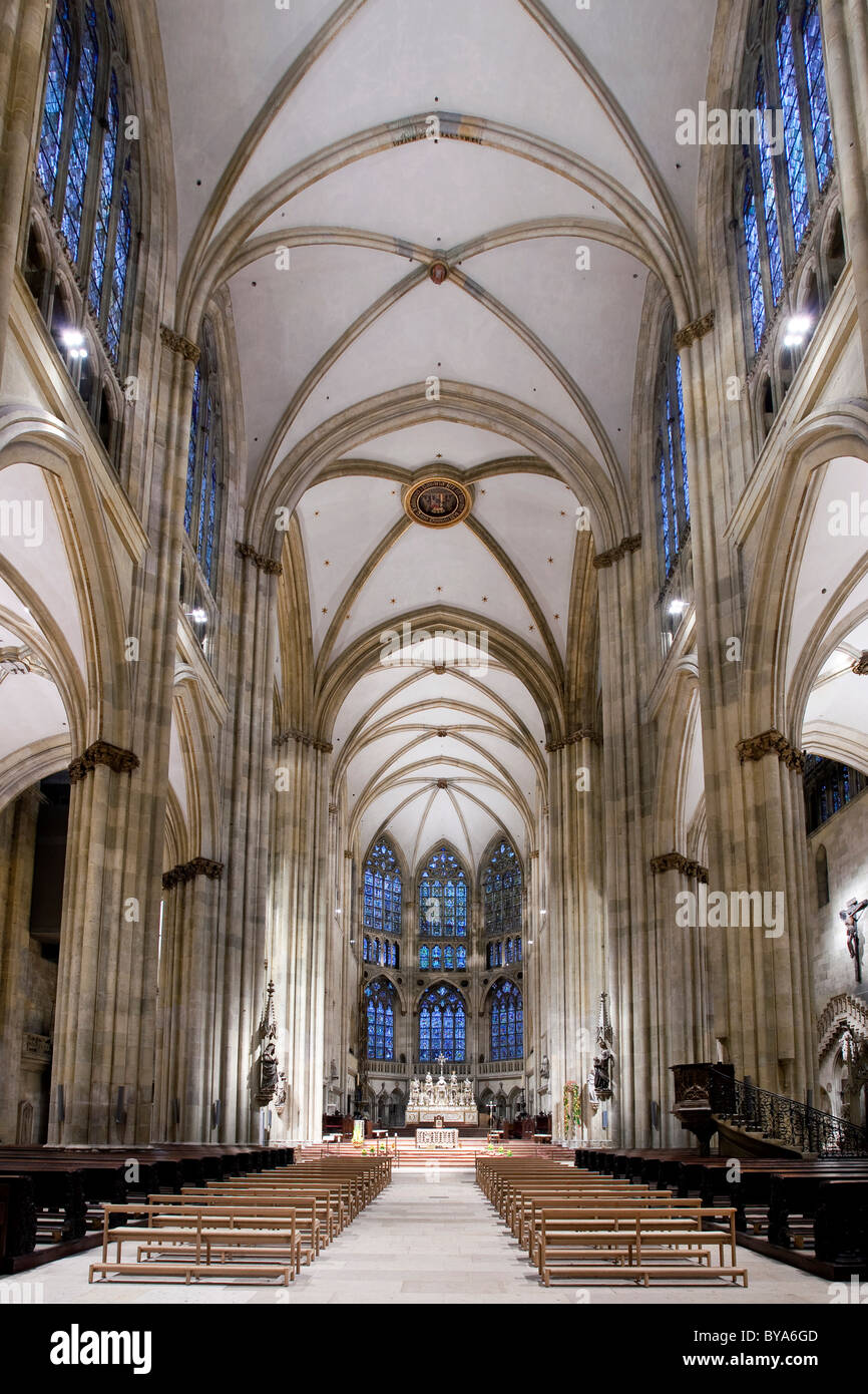 Interieur Regensburger Dom Unesco World Heritage Site Regensburg Bayern Deutschland Europa Stockfotografie Alamy
