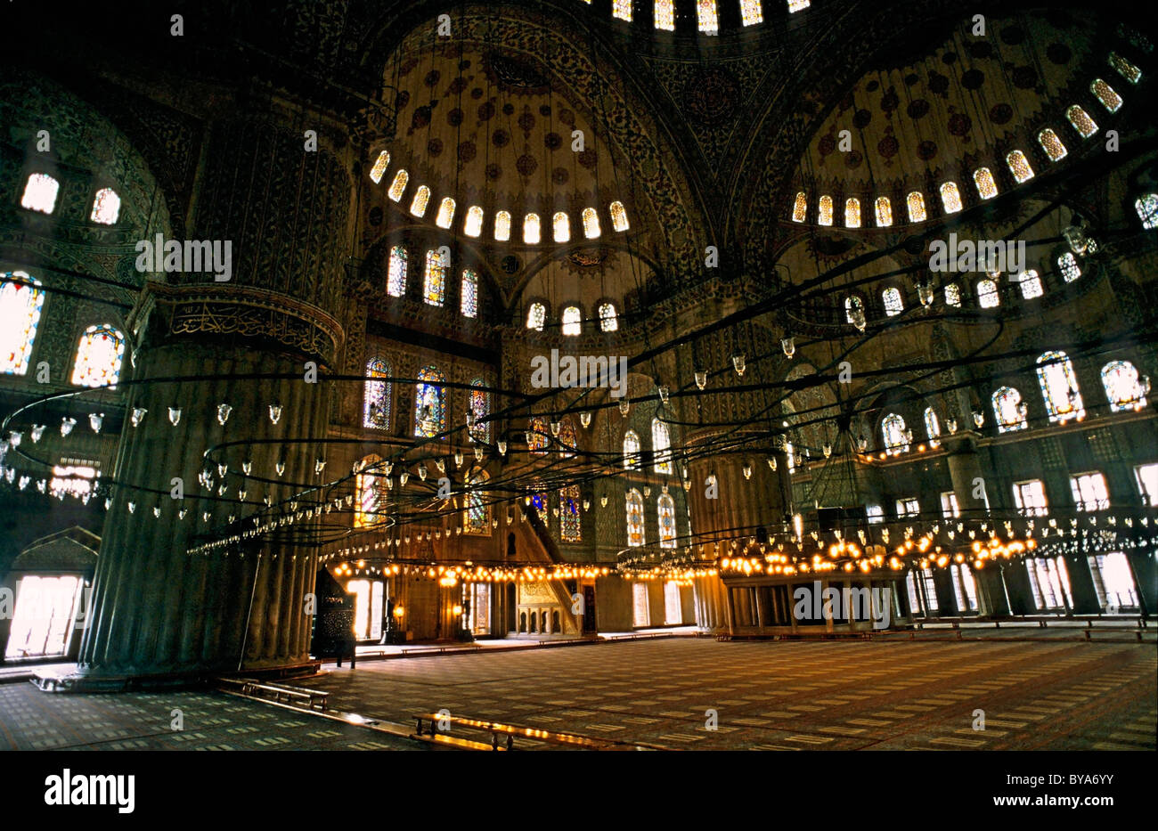 In die blaue Moschee, Istanbul, Türkei Stockfoto