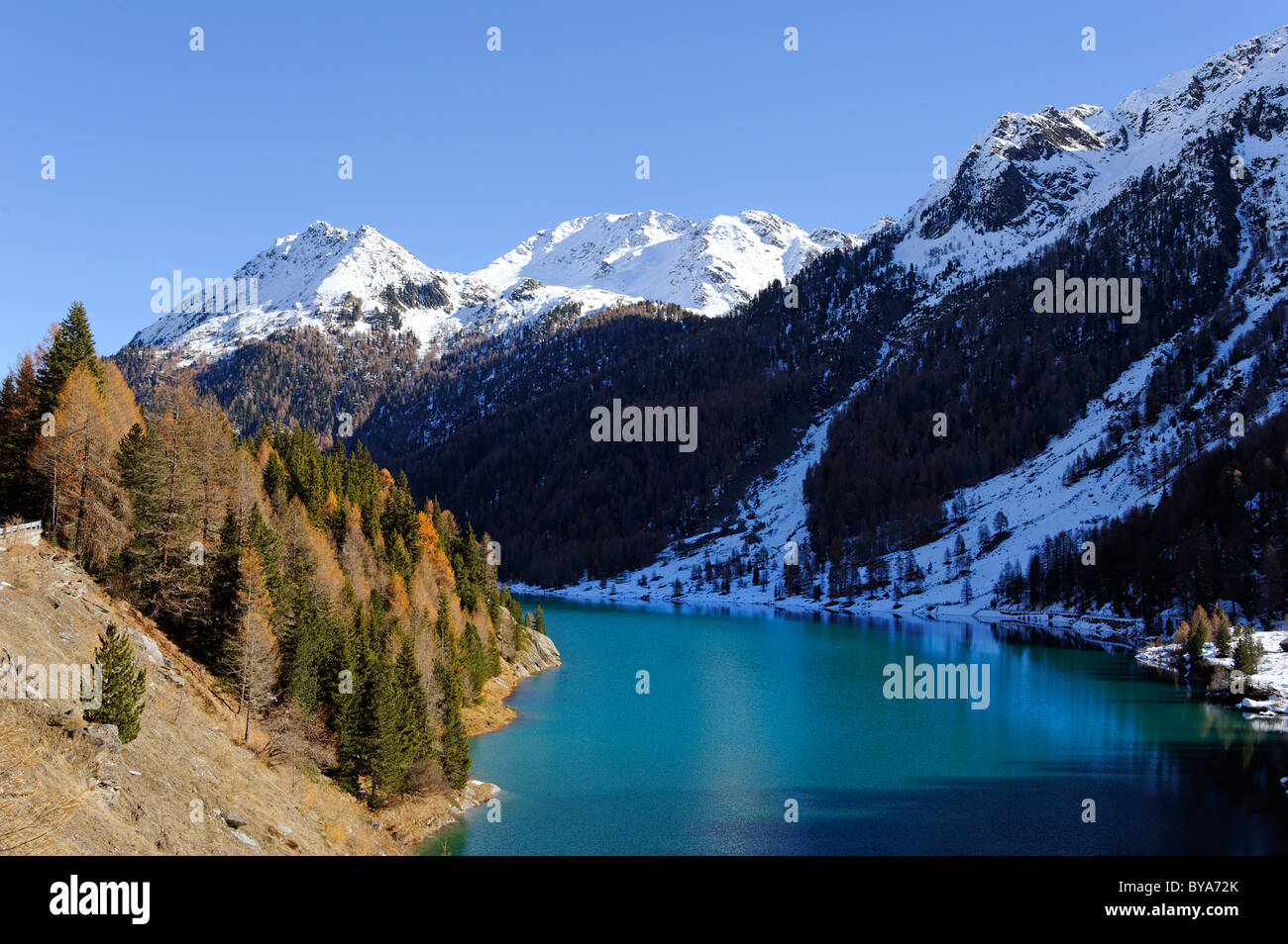 Zufrittstausee Reservoir, Nationalpark Stilfserjoch, Vinschgau, Süd-Tirol, Italien, Europa Stockfoto