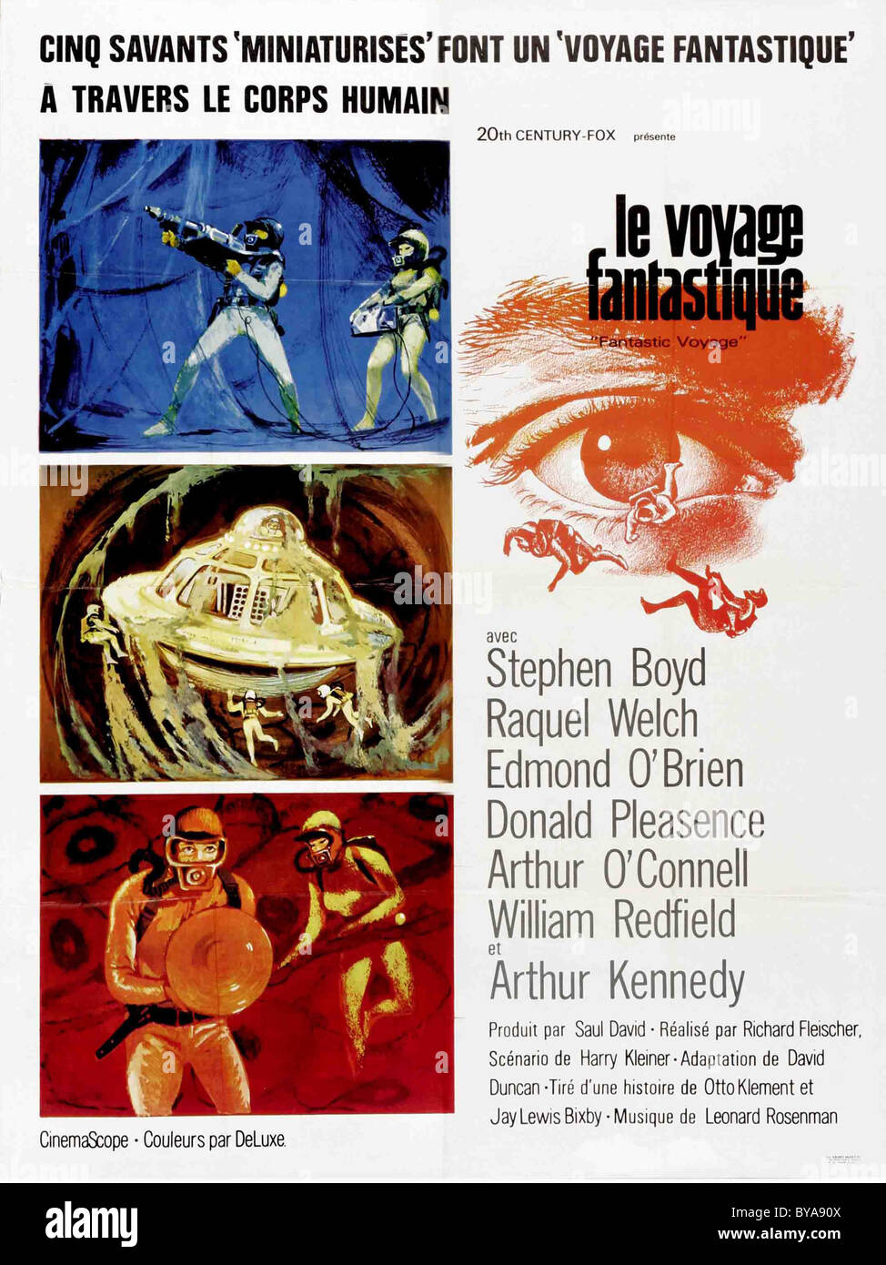 Fantastische Reise-Baujahr: 1966 USA Regie: Richard Fleischer Movie Poster (Fr) Stockfoto