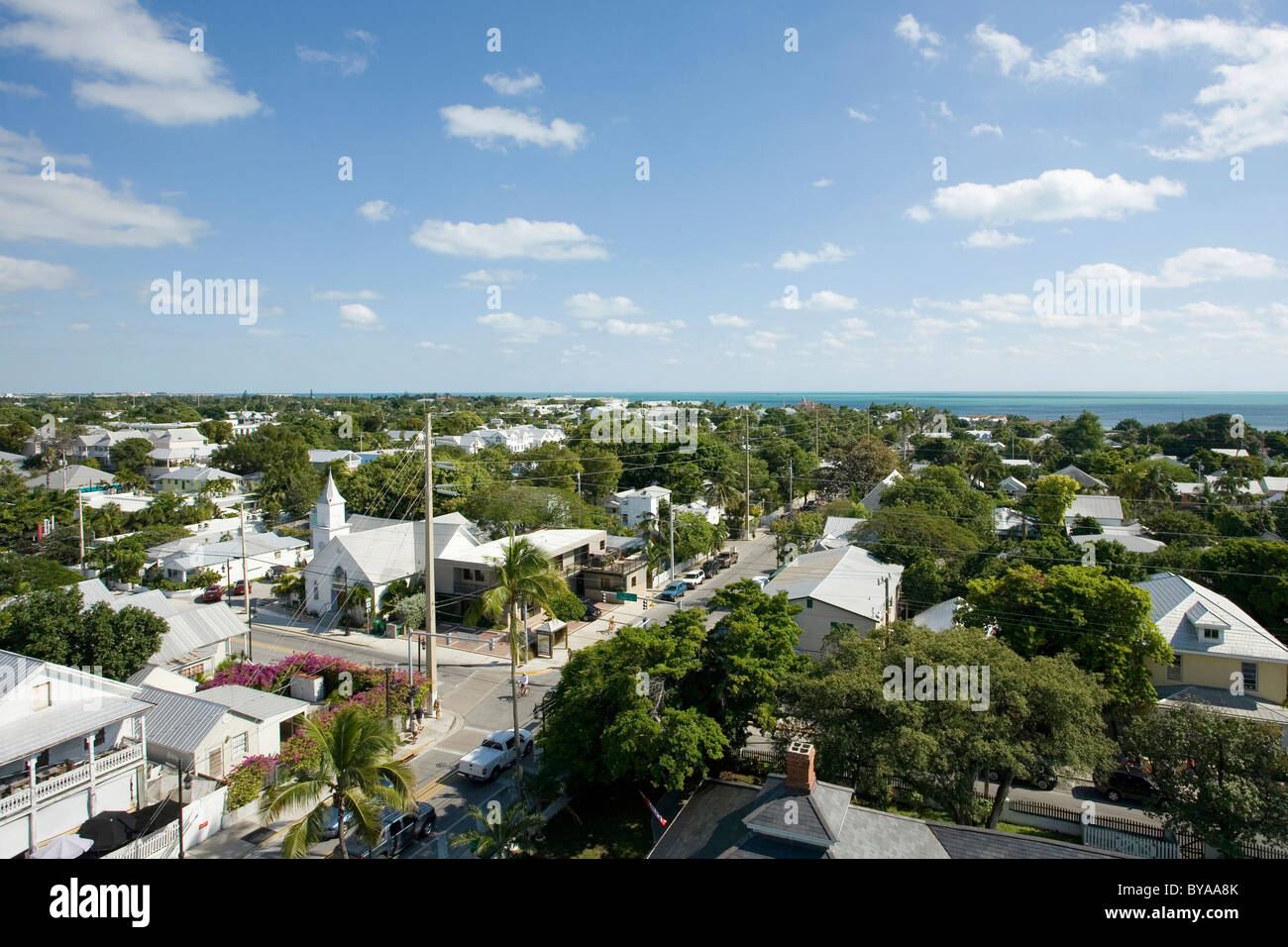 Panoramablick, Key West, Florida, Vereinigte Staaten von Amerika, USA Stockfoto