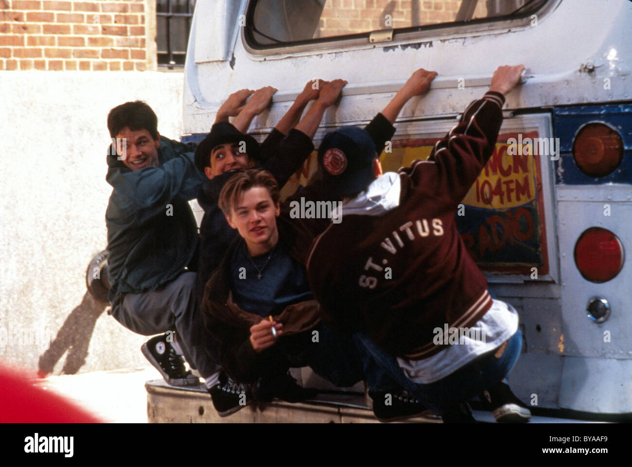 Die Basketball-Tagebücher-Jahr: 1995 USA Regie: Scott Kalvert Mark Wahlberg, James Madio, Leonardo DiCaprio, Patrick Mcgaw Stockfoto