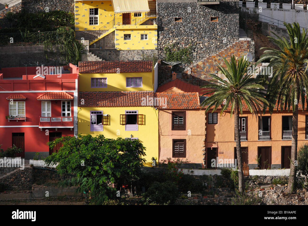 Vallehermoso, La Gomera, Kanarische Inseln, Spanien, Europa Stockfoto