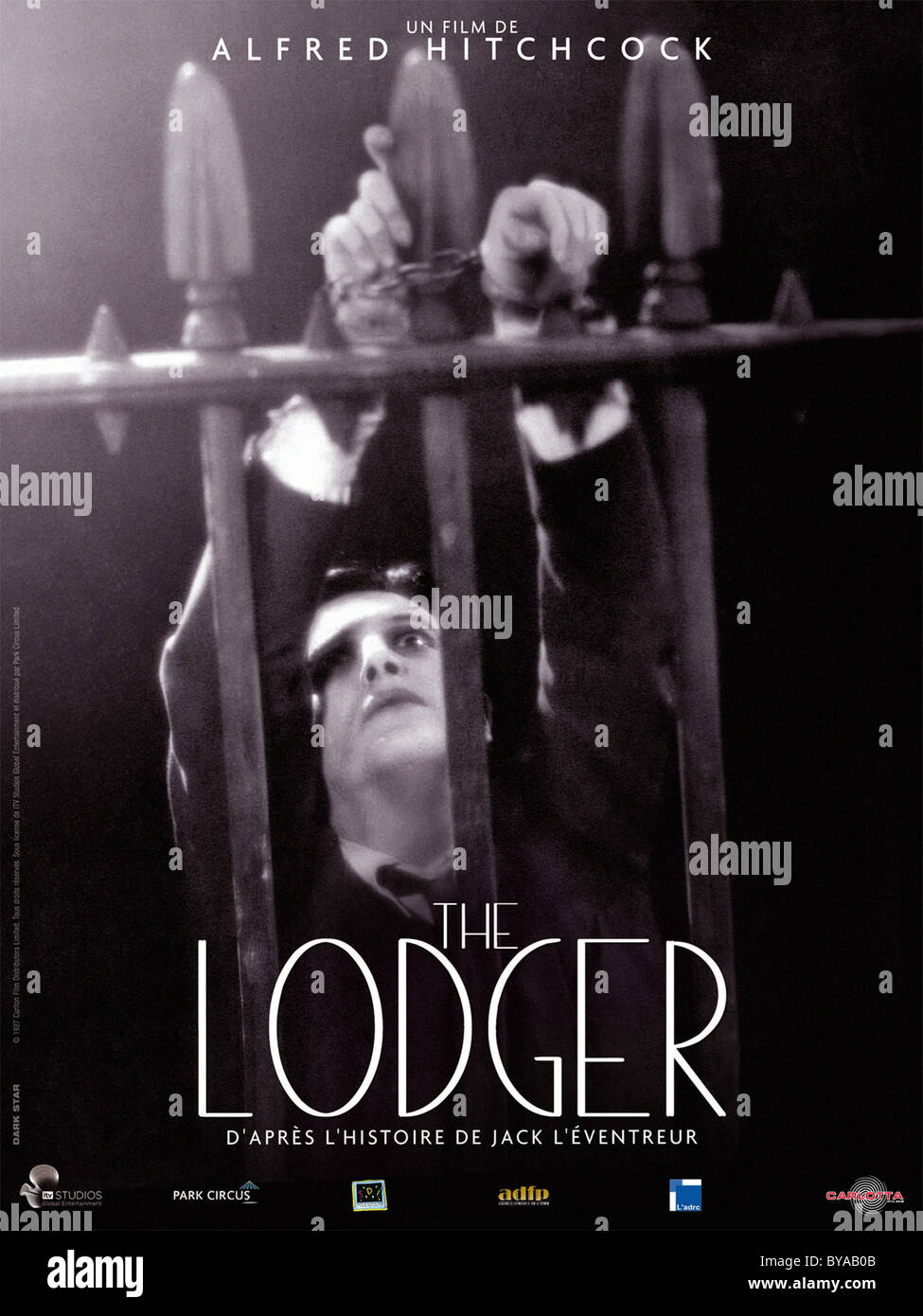 The Lodger: Eine Geschichte des London Nebel Jahres: 1927 UK Regie: Alfred Hitchcock Ivor Novello Filmplakat (Fr) Stockfoto