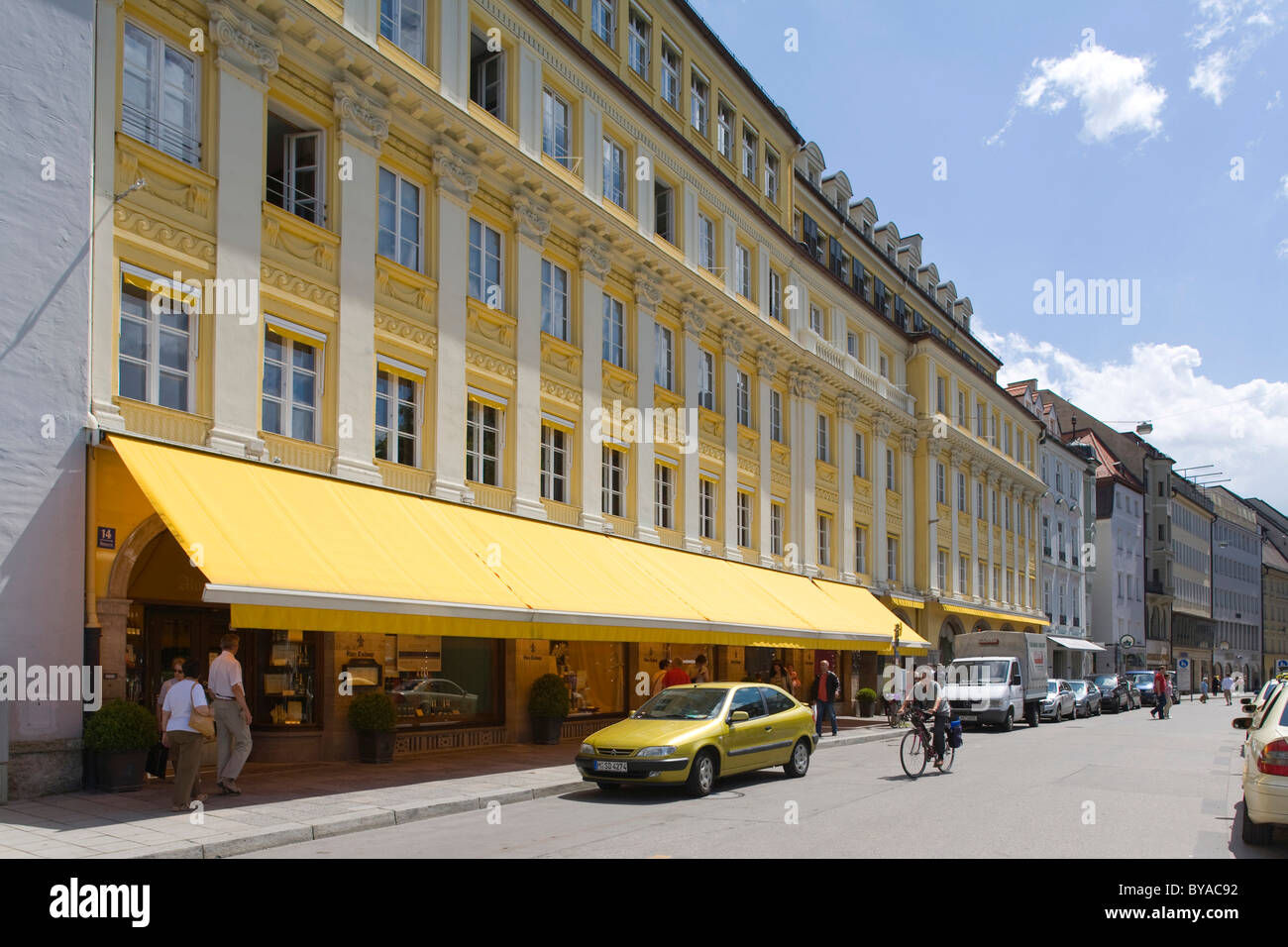 Dallmayr Delikatessen Food Store, Dienerstrasse Straße, Altstadt-Lehel Bezirk, Munich, Bavaria, Germany, Europe Stockfoto