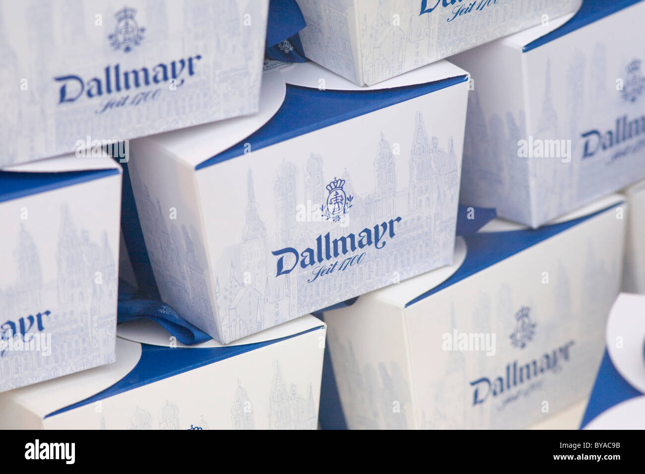 Dallmayr Delikatessen Food Store, Dienerstrasse Straße, Altstadt-Lehel Bezirk, Munich, Bavaria, Germany, Europe Stockfoto