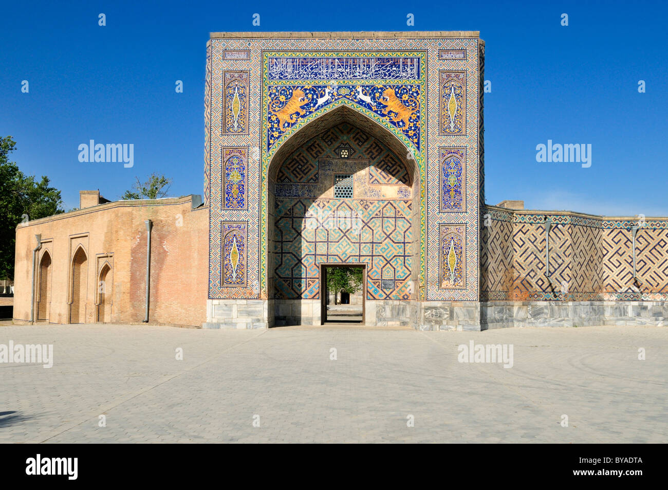 Hodscha, Hoja Achra Mausoleum von Ulugbek in der Nähe von Samarkand, Usbekistan, Zentralasien Stockfoto