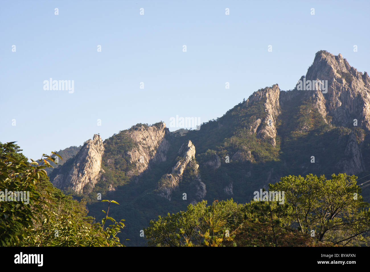 Nojeokbong (Nojeok Berg), Seoraksan-Nationalpark, South Korea Stockfoto