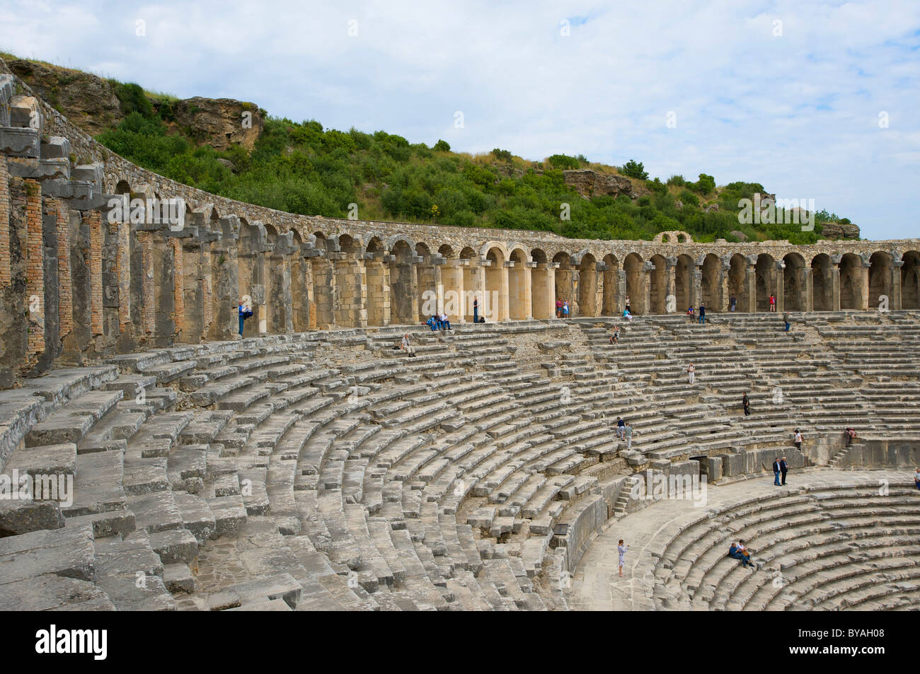 Theater von Aspendos, türkische Riviera, Türkei, Westasien Stockfoto