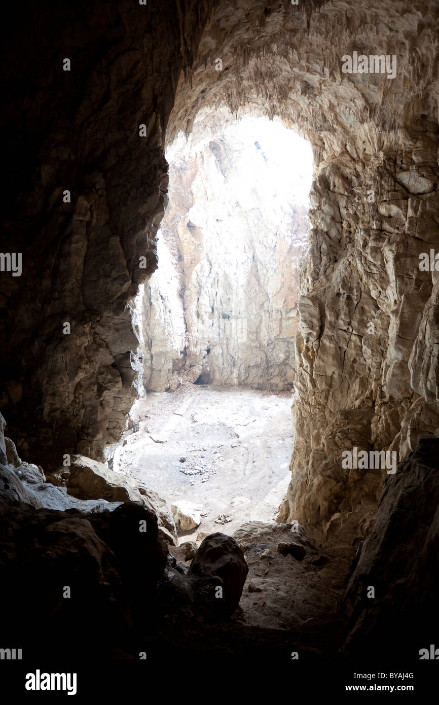 Petnicka Pecina Höhle Petnica unterirdischen Höhle abstrakt Stockfoto