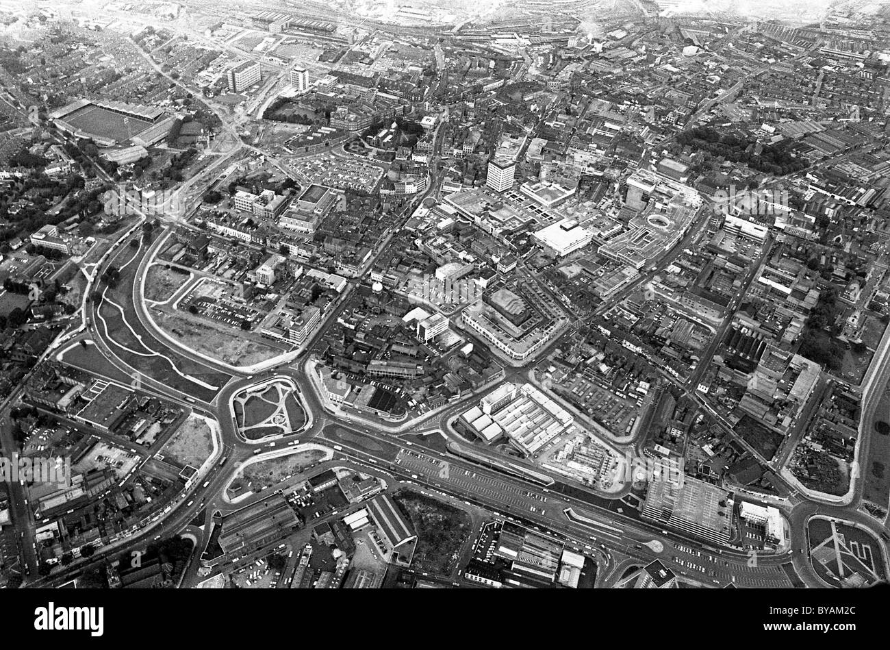 Luftaufnahme von Wolverhampton 25.08.69 Stockfoto