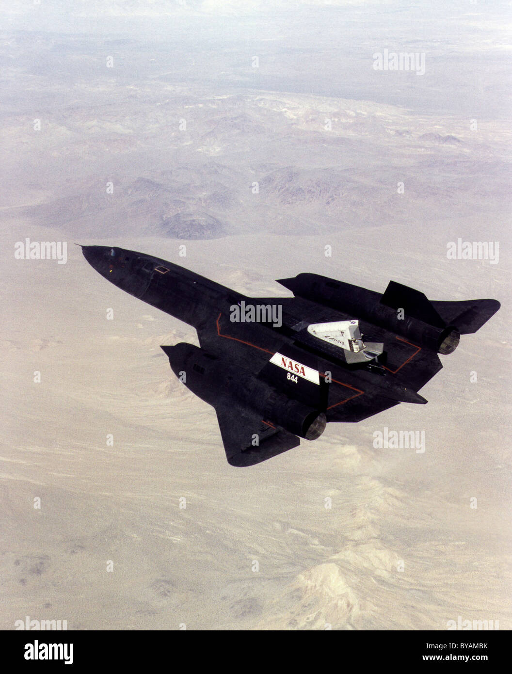Lockheed SR-71 "Blackbird" war eine erweiterte, lange Reihe, Mach 3 + strategische Aufklärer. Stockfoto