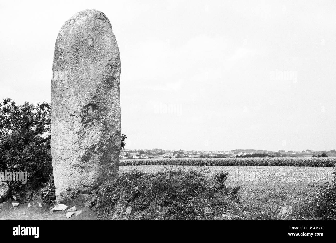 Menhir Bretagne Bretagne Frankreich, standing stones Stockfoto